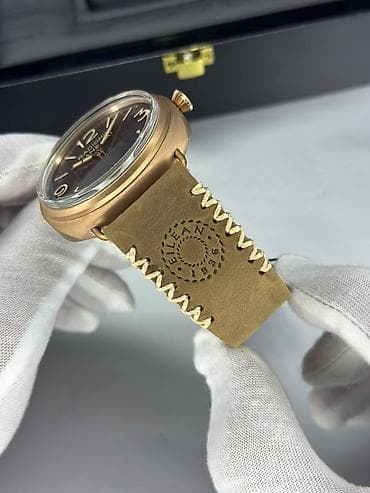 sensor saatlar: Yeni, Qol saatı, Panerai Luminor, rəng - Qızılı — 8