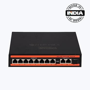 komp: Zebronics 8PPO2UGS PoE Switch - 8x Gigabit PoE port (1000M PoE) – IP — 1