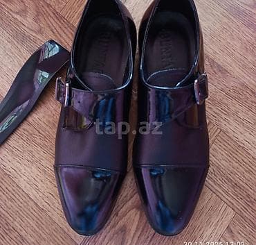 omega qol saatı: Kişi ayaqqabısı – BUNTAR brendi - Model: monk strap (tək qayışlı və — 5