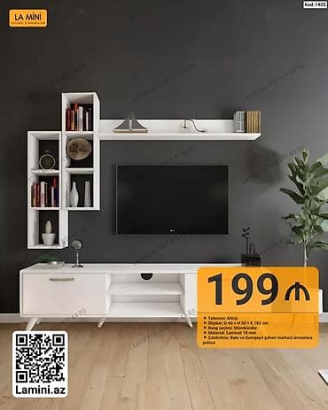 kitab refi: TV altlığı və asma rəf dəsti — La Mini (Kod: 1405) Xüsusiyyətlər: - — 1