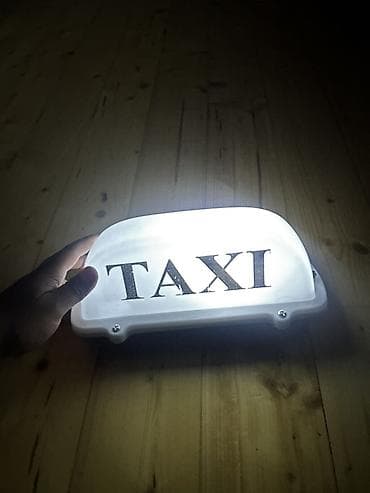 Taksi dam işıq lövhəsi - Rəng: ağ korpus, qara “TAXI” yazısı - Güclü — 3