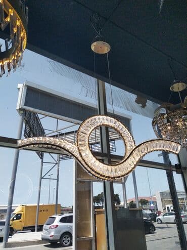 dekor işıqlar: Çılçıraq, 10 və daha çox lampa, Xrustal — 1