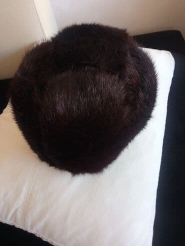 kişilər ucun dəri papaqlar və kepkalar: Papaq, XS/55, rəng - Qara — 1