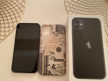 iphone 11 2 ci el qiymeti: IPhone 11, 128 GB, Qara, Simsiz şarj — 2