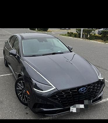 hyundai x35: Hyundai Sonata – qara rəngli, müasir sedan - Korpus: 4 qapılı sedan — 2