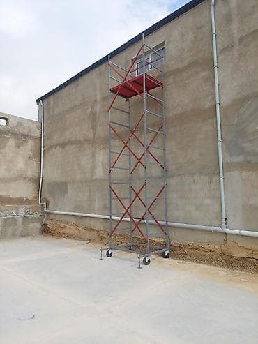 daimon home masa örtüsü: Metal mobil iskele (rolikli) – təmir-tikinti və hündürlükdə işlər — 8