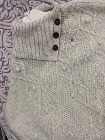 Təsvir: 3-4yaş - Model: Trikotaj ponço/pledat tipli boyunlu uşaq