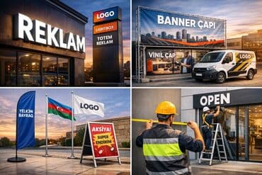 🔷 Reklam Xidmətləri | İşıqlı Hərflər • Banner • Vinil Çap Peşəkar
