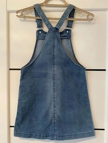 джинсовое платье для девочки: Don, Gündəlik, 9 - 10 yaş — 4