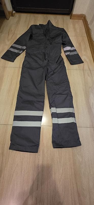 fhn paradni forma: Qalın Tünd boz rəngli iş kombinezoni - Model: tam bədən kombinezon - — 2