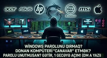 Ətraflı yazın başa salım kimdə notebook lapto varsa Windows kilidi