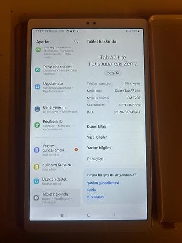 tablet 2 el: Samsung Galaxy Tab A7 Lite planşet Problemsiz ideal vəziyyətdə — 4