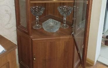 Сеточные витрины: Стеклянная витрина-шкаф — 1