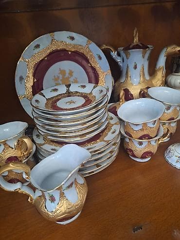 süd alıram: Çay dəsti, rəng - Ağ, Farfor — 1