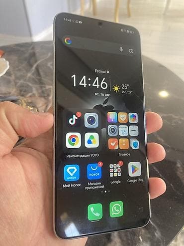 ev telefonlar: Honor X8, 128 GB, rəng - Boz, Sensor, Barmaq izi, İki sim kartlı — 1