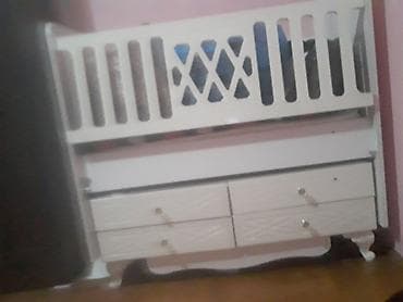 Uşaq mebeli: Oğlan və qız üçün, Dördbucaq, Beşik, Yellənmə mexanizmsiz — 5