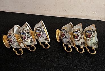 Fincanlar, rəng - Ağ, Keramika, 6 ədədli dəst, Çexiya