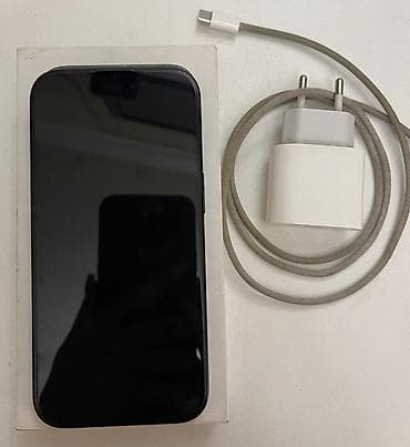 iphone 20: IPhone 15, 128 GB, Midnight, Simsiz şarj, Face ID, Sənədlərlə — 2