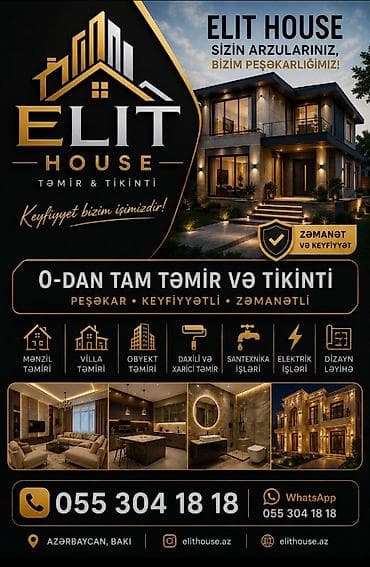 cardag: ELIT HOUSE – Tikinti və Tam Təmir Xidmətləri Peşəkar, keyfiyyətli və — 1