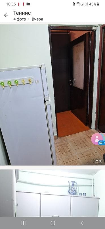İşlənmiş 2 qapılı Beko Soyuducu Satılır, rəng - Ağ, Təkərli — 1