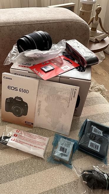 Elektronika: Canon EOS 650D EF-S 18-55 IS II Kit YENİ-sıfır - 18.0 MP APS-C CMOS — 9