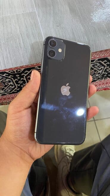ikinci el ayfon 5: IPhone 11, 128 GB, Qara, Simsiz şarj, Zəmanət, Face ID — 1
