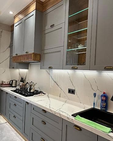 Sifarişlə ev mebeli: Metbexmebeli bu modeli sifaris edebilersiniz.20 gune tehvil — 4