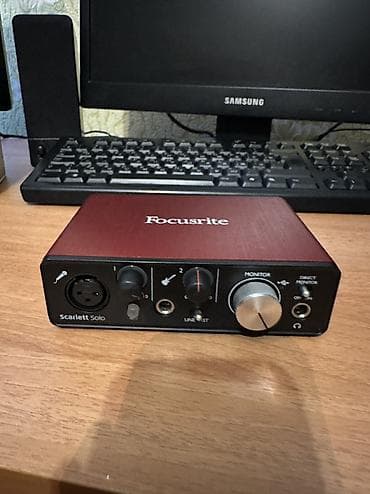 Focusrite Səs Kartı Arginal Marka Focusrite Scarlett Solo Studio Səs lalafo.az -da Focusrite Səs Kartı Arginal Marka Focusrite Scarlett Solo Studio Səs