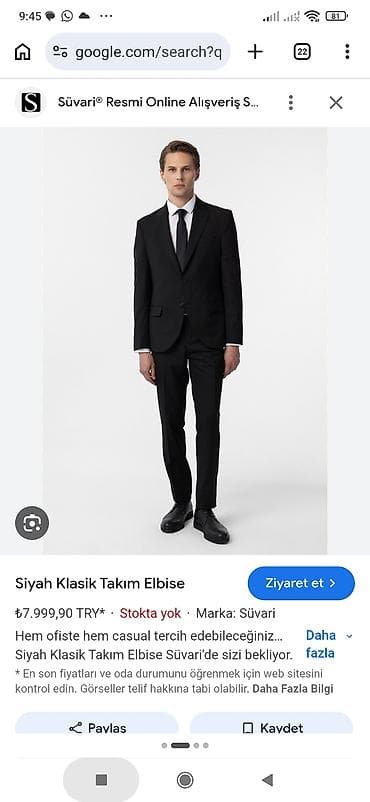 Костюмы: Süvari kişi kostyum dəsti – Slim Fit, düz model ünvan Xalqlar dostluğu — 10