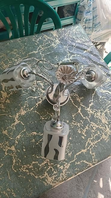 asma tavan: Çılçıraq, 3 lampa, Metal — 2