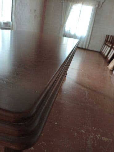 yığılan stol: Qonaq masası, İşlənmiş, Açılmayan, Dördbucaq masa — 5