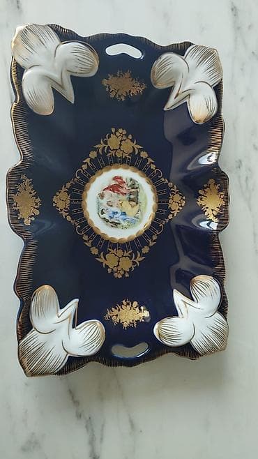 Klassik üslubda masa dəsti – dekorativ porcelan və şüşə aksessuarlar — 2