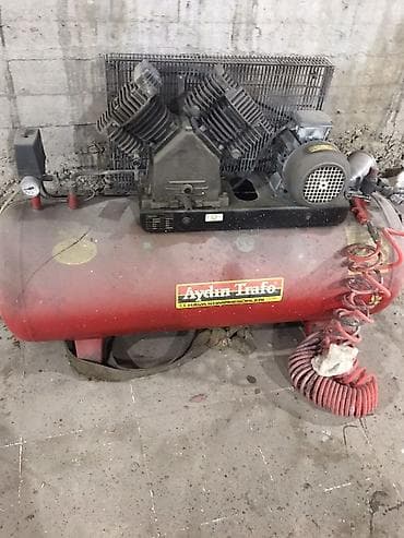 teker kompressoru: Aydın Trafo CE Hava Kompressoru - Tip: Porşenli, V formalı iki — 2