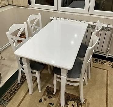 Mətbəx üçün, İşlənmiş, Açılmayan, Dördbucaq masa, 4 stul lalafo.az -da Mətbəx üçün, İşlənmiş, Açılmayan, Dördbucaq masa, 4 stul