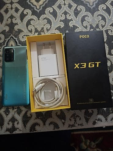 scaner: Poco X3 GT, 256 GB, rəng - Mavi, Barmaq izi — 1