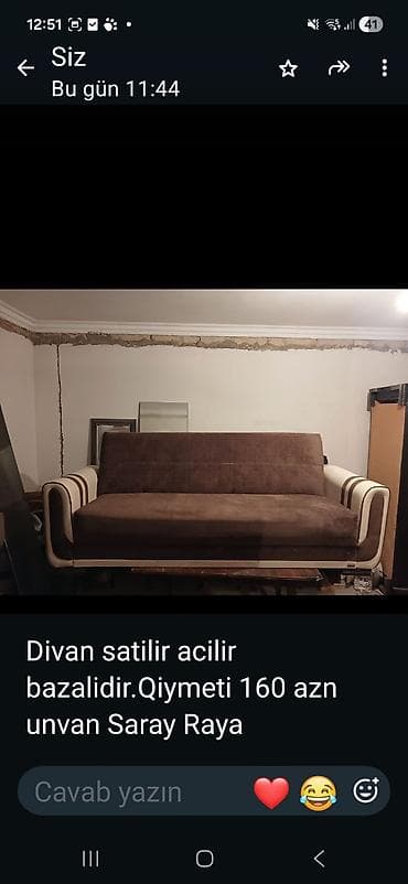 Açılan, bazalı divan - Mexanizm: açılır, alt hissədə geniş lalafo.az -da Açılan, bazalı divan - Mexanizm: açılır, alt hissədə geniş