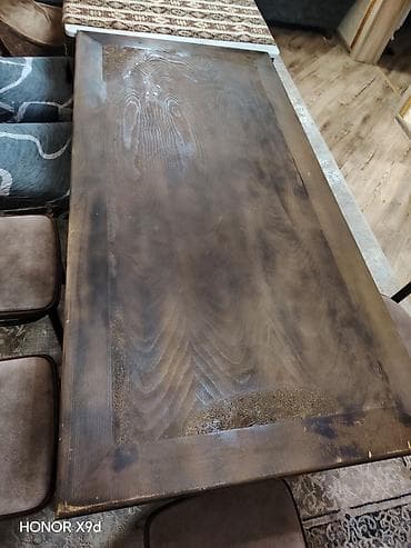 sederek stullar: Qonaq masası, Açılmayan, Taxta, Dördbucaq masa — 1