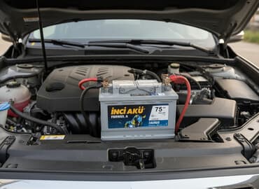 w power sukan: Inci Akü, 75 ah, Orijinal, Türkiyə, İşlənmiş — 1