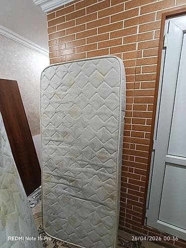 Çarpayılar: Təknəfərlik çarpayı, Bazalı, Matras ilə, Siyirməsiz — 4