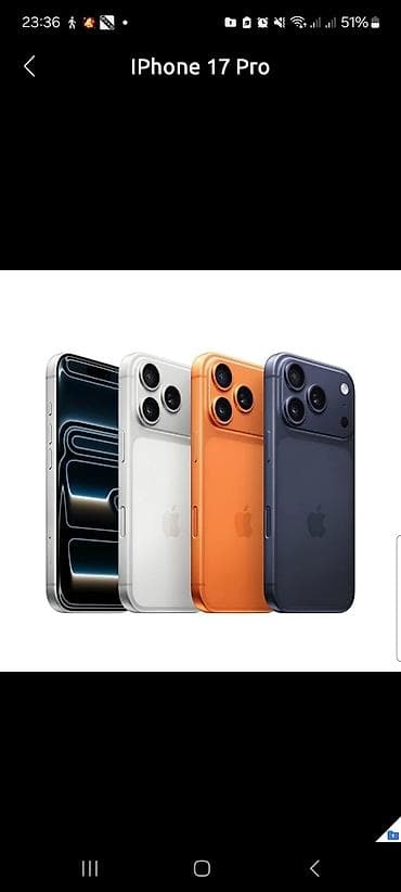 IPhone 17 Pro Max, 256 GB, Narıncı, Face ID