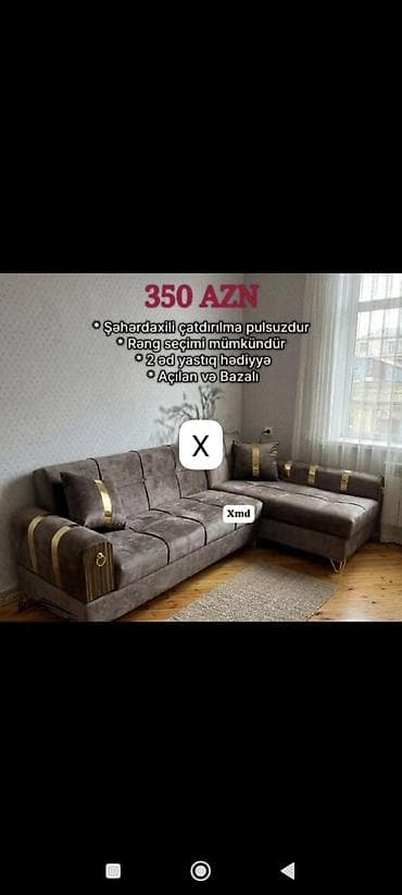 acilan divan: Künc divan – açılan və bazalı model - Şəhər daxili çatdırılma — 1