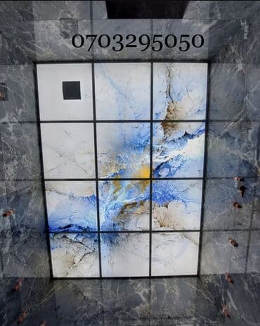 подвесной потолок в ванной: Asma tavan, Şüşə, Suyadavamlı, Pulsuz çatdırılma, Ödənişli quraşdırma, Zəmanətli — 1