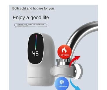 hamam krantları: Su qizdirici Ani sunqizdirici İsti su krani ✅LCD Temperatur Ekranı — 4