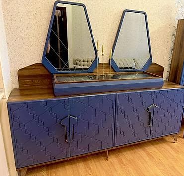 qonag desti: Mebellər dəsti – qonaq otağı üçün - Rəng və material: tünd göy mat — 5