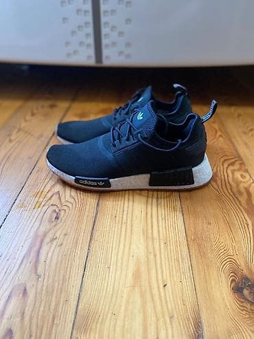 Мужская обувь: Adidas Originals NMD R1 kişi idman ayaqqabısı - Rəng: qara üst, ağ — 2