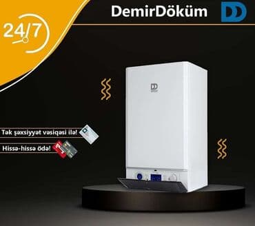 Yeni Kombi DemirDöküm 24 kVt, Pulsuz çatdırılma, Ödənişli quraşdırma, Zəmanətli, Kredit var