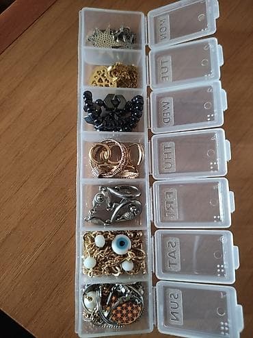 xonça desti: Türkiyədən gəlib ozəl. Bəzək aksesuarları və xırda bijuteriyalar dəsti — 2