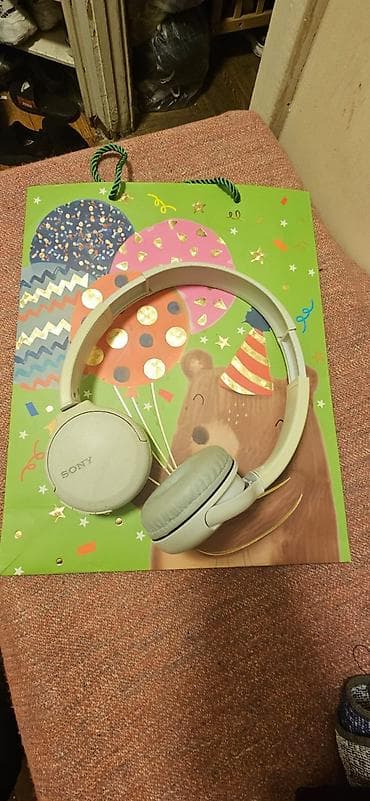 bluetooth qulağlığ: İşlənmiş Simsiz (Bluetooth) Qulaqcıqlar, Sony, rəng - Bej — 6