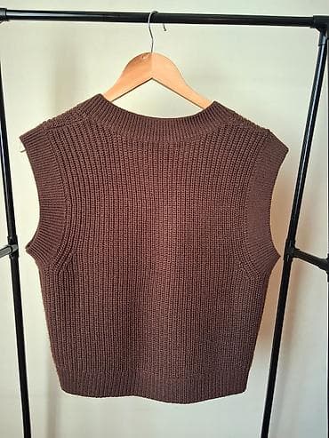 Личные вещи: Кофта, H&M, XS, цвет - Коричневый — 4