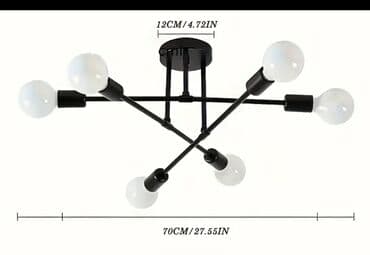 деревянная спальня: Çılçıraq, 6 lampa, Metal — 2